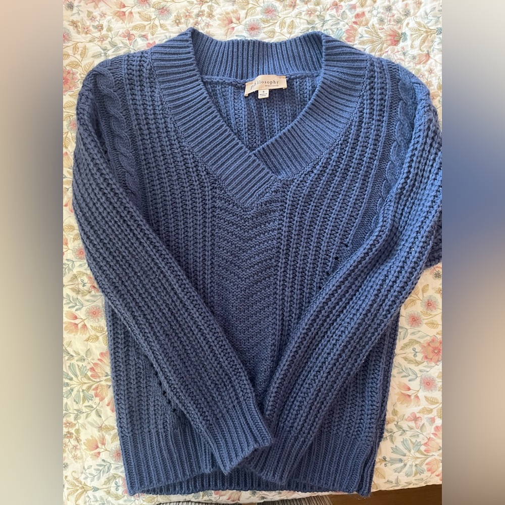Blue Philosophy sweater